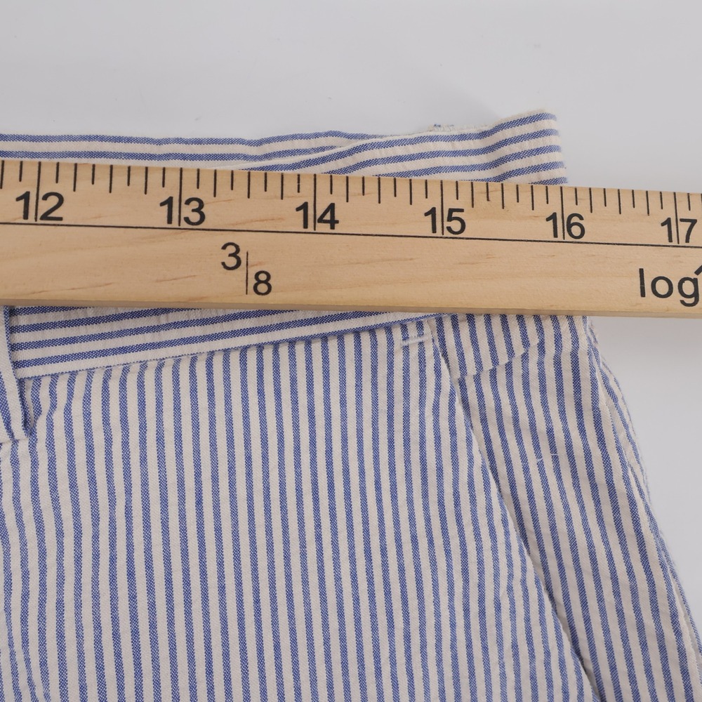 J. Crew Seersucker Striped Pants Blue White Mens 32x32 - Picture 5 of 7